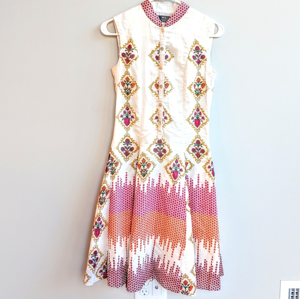 ROHIT BAL SILK DRESS sz SMALL